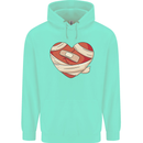 A Broken Heart Anti Valentines Day Single Childrens Kids Hoodie Peppermint