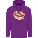 A Broken Heart Anti Valentines Day Single Childrens Kids Hoodie Purple