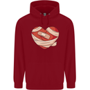 A Broken Heart Anti Valentines Day Single Childrens Kids Hoodie Red