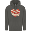 A Broken Heart Anti Valentines Day Single Childrens Kids Hoodie Storm Grey