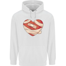 A Broken Heart Anti Valentines Day Single Childrens Kids Hoodie White