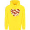 A Broken Heart Anti Valentines Day Single Childrens Kids Hoodie Yellow