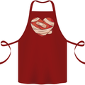 A Broken Heart Anti Valentines Day Single Cotton Apron 100% Organic Maroon