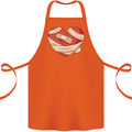 A Broken Heart Anti Valentines Day Single Cotton Apron 100% Organic Orange