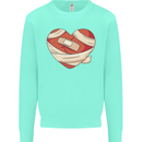 A Broken Heart Anti Valentines Day Single Kids Sweatshirt Jumper Peppermint