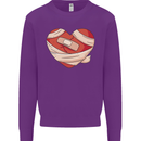 A Broken Heart Anti Valentines Day Single Kids Sweatshirt Jumper Purple