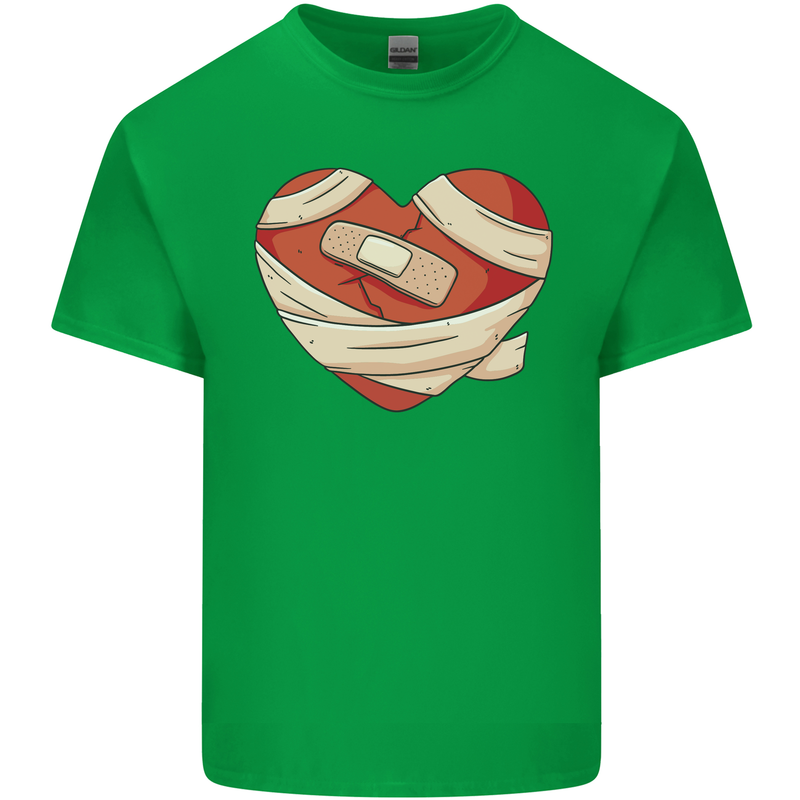 A Broken Heart Anti Valentines Day Single Kids T-Shirt Childrens Irish Green