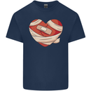 A Broken Heart Anti Valentines Day Single Kids T-Shirt Childrens Navy Blue