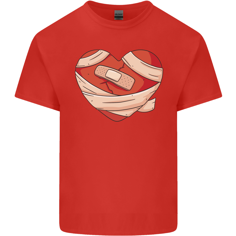 A Broken Heart Anti Valentines Day Single Kids T-Shirt Childrens Red