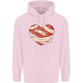 A Broken Heart Anti Valentines Day Single Mens 80% Cotton Hoodie Light Pink