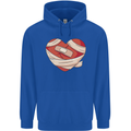 A Broken Heart Anti Valentines Day Single Mens 80% Cotton Hoodie Royal Blue