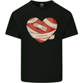 A Broken Heart Anti Valentines Day Single Mens Cotton T-Shirt Tee Top Black