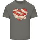 A Broken Heart Anti Valentines Day Single Mens Cotton T-Shirt Tee Top Charcoal