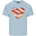 A Broken Heart Anti Valentines Day Single Mens Cotton T-Shirt Tee Top Light Blue