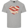 A Broken Heart Anti Valentines Day Single Mens Cotton T-Shirt Tee Top Sports Grey