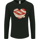 A Broken Heart Anti Valentines Day Single Mens Long Sleeve T-Shirt Black