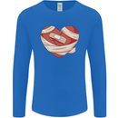 A Broken Heart Anti Valentines Day Single Mens Long Sleeve T-Shirt Royal Blue