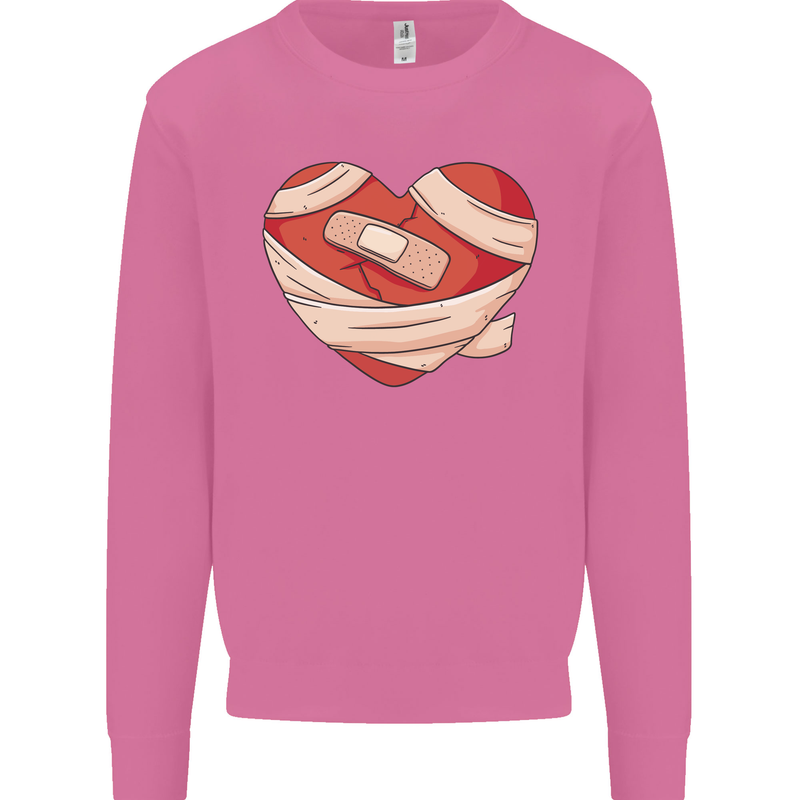A Broken Heart Anti Valentines Day Single Mens Sweatshirt Jumper Azalea