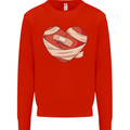 A Broken Heart Anti Valentines Day Single Mens Sweatshirt Jumper Bright Red