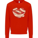 A Broken Heart Anti Valentines Day Single Mens Sweatshirt Jumper Bright Red