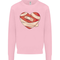A Broken Heart Anti Valentines Day Single Mens Sweatshirt Jumper Light Pink