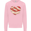 A Broken Heart Anti Valentines Day Single Mens Sweatshirt Jumper Light Pink