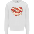 A Broken Heart Anti Valentines Day Single Mens Sweatshirt Jumper White