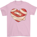 A Broken Heart Anti Valentines Day Single Mens T-Shirt 100% Cotton Light Pink