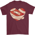 A Broken Heart Anti Valentines Day Single Mens T-Shirt 100% Cotton Maroon