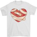 A Broken Heart Anti Valentines Day Single Mens T-Shirt 100% Cotton White