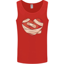 A Broken Heart Anti Valentines Day Single Mens Vest Tank Top Red