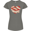 A Broken Heart Anti Valentines Day Single Womens Petite Cut T-Shirt Charcoal