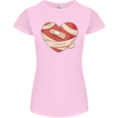 A Broken Heart Anti Valentines Day Single Womens Petite Cut T-Shirt Light Pink