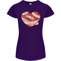 A Broken Heart Anti Valentines Day Single Womens Petite Cut T-Shirt Purple