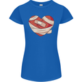A Broken Heart Anti Valentines Day Single Womens Petite Cut T-Shirt Royal Blue
