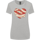 A Broken Heart Anti Valentines Day Single Womens Wider Cut T-Shirt Sports Grey