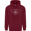 A Buffalo Childrens Kids Hoodie Maroon