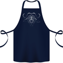 A Buffalo Cotton Apron 100% Organic Navy Blue