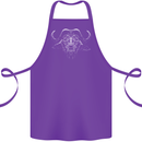 A Buffalo Cotton Apron 100% Organic Purple