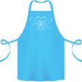 A Buffalo Cotton Apron 100% Organic Turquoise