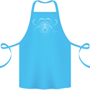 A Buffalo Cotton Apron 100% Organic Turquoise