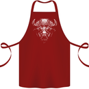 A Buffalo Head Cotton Apron 100% Organic Maroon