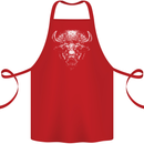 A Buffalo Head Cotton Apron 100% Organic Red