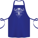 A Buffalo Head Cotton Apron 100% Organic Royal Blue
