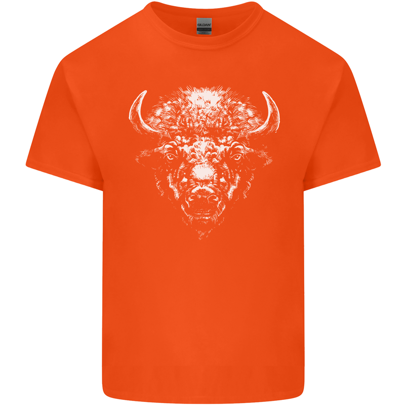 A Buffalo Head Kids T-Shirt Childrens Orange