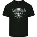 A Buffalo Head Mens Cotton T-Shirt Tee Top Black