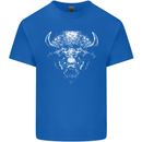 A Buffalo Head Mens Cotton T-Shirt Tee Top Royal Blue