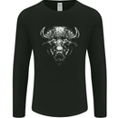 A Buffalo Head Mens Long Sleeve T-Shirt Black