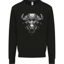 A Buffalo Head Mens Sweatshirt Jumper Black