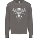 A Buffalo Head Mens Sweatshirt Jumper Charcoal